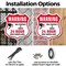 Signmission 24 Hour Surveillance Shield Sign Warning, 6 Inch X 6 Inch, Plastic Sign SHI-P-6-347 - alternate 3