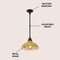 Jonathan Y Jasper 12.25" 1-Light Farmhouse Industrial Indoor/Outdoor Iron LED Pendant, Matte Yellow JYL7611H - alternate 2