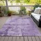 Homeroots 5' X 8' Lavender And Purple Abstract Washable Indoor Outdoor Area Rug 602720 - alternate 2