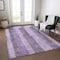 Homeroots 5' X 8' Purple And Lilac Striped Washable Indoor Outdoor Area Rug 617843 - alternate 3