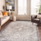World Rug Gallery Beige Floral Medallion Washable Rug - Low Pile, Non-Slip 5 ft x 7 ft WR174BEIGE5X7 - alternate 1