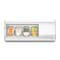 Koolmore 46 in. Glass Sushi Countertop Display Refrigerator with 4 Stainless Steel Trays in White KM-SR46-WH - alternate 3
