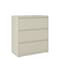 Hirsh 36" W 3 Drawer Lateral File Cabinet, Putty, A4/Legal/Letter 17633 - alternate 1