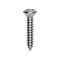 Auveco 8 x 7/8in Phillips Oval Head Tapping Screw Chrome, 100PK 2712 - alternate 1