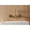 Kingston Brass Double-Handle Wall Mount Bathroom Faucet, Brushed Brass KS1227PKX - alternate 2
