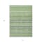 Homeroots 10' X 14' Artichoke Green And Olive Green Striped Washable Indoor Outdoor Area Rug 577792 - alternate 3