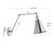 Jonathan Y Rover 7" Classic Industrial Metal Adjustable Arm LED Wall Sconce, Chrome, 2PK JYL7460A-SET2 - alternate 2
