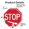 Signmission Stop, 10 inch X 10 inch, Vinyl Decal, 2PK OC-D-2PACK-10-235 - alternate 3