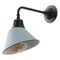 Jonathan Y Croydon 9.63" 1-Light Farmhouse Industrial Iron LED Gooseneck Arm Outdoor Sconce, Matte Silver Blue JYL7612K - alternate 2