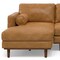 Homeroots 102" Sienna Leather Sofa With Brown Legs 641043 - alternate 3