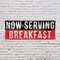 Signmission Now Serving Breakfast, 24 Inch x 72 Inch, Vinyl Banner B-72-30764 - alternate 2