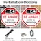 Signmission Be Aware CCTV In Operation, 10 inch X 10 inch, Aluminum Metal Signs, 2PK OC-A-2PACK-10-32 - alternate 2