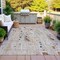 Homeroots 3' X 5' Linen And Gold Abstract Washable Indoor Outdoor Area Rug 631179 - alternate 3
