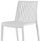 Homeroots Set of Two White Heavy Duty Plastic Outdoor Stacking Accent Chairs, 2PK 565230 - alternate 3