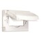 Bell 1-Gang Horizontal or Vertical Weatherproof Universal Device Flip Lid Covers White MX1250W - alternate 2