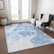 Homeroots 8' X 10' Sky Blue And Denim Blue Nautical Washable Indoor Outdoor Area Rug 581500 - alternate 4