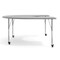 Flash Furniture Commercial Adjustable Height Horseshoe Activity Table with Locking Casters-Gray XU-A6066-HRSE-GRY-T-A-CAS-GG - alternate 2