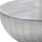 Homeroots 39" Silver Aluminum Aviator Round Drum Coffee Table 572267 - alternate 2