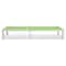 Leisuremod Marlin Patio Chaise Lounge Chair with White Aluminum Frame, Green, 2PK MLW-77G2 - alternate 6