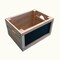 Homeroots 12" Organic Natural Wood Stacking Milk Crate with Chalkboard Side 471940 - alternate 1
