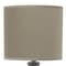 Homeroots 20" Taupe Ceramic Novelty Table Lamp With Taupe Drum Shade 643436 - alternate 2