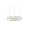 Jonathan Y Reese 15.7" Adjustable Integrated LED Metal/Crystal Pendant, Chrome/Clear JYL7218A - alternate 1