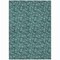 Homeroots 9' X 12' Teal Blue Aqua And Ivory Floral Washable Indoor Outdoor Area Rug 581928 - alternate 3