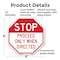 Signmission Stop Proceed Only When Directed, 6 Inch X 6 Inch, Plastic Sign OC-P-6-271 - alternate 3