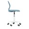 Homeroots Pale Blue and White Adjustable Height Swivel Rolling Office Chair 719206 - alternate 2