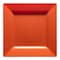 Smarty Had A Party 9.5" Burnt Orange Square Plastic Dinner Plates (120 Plates), 120PK 9909-CASE - alternate 1