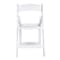 Chivari White Resin Folding Chair, Supports 500 lbs CFRW2-CX-T - alternate 3