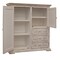 Homeroots 55" White Solid Wood Three Drawer Gentlemans Chest 524565 - alternate 3
