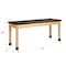 Diversified Spaces Plain Apron Table, Oak, Wood Frame, 72 in W, Black P723LBBK30E - alternate 4
