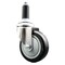 Service Caster 4 Inch 316SS Black Polyurethane Wheel Swivel 1-1/8 Inch Expanding Stem Caster SCC-SS316EX20S414-PPUB-BLK-118 - alternate 1