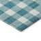 Homeroots 3' X 5' Teal Blue And Gray Plaid Washable Indoor Outdoor Area Rug 595439 - alternate 3