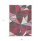 Homeroots 3' X 5' Burgundy Pink And Charcoal Geometric Washable Indoor Outdoor Area Rug 600354 - alternate 4