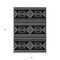 Homeroots 5' X 8' Black And Ivory Southwestern Washable Indoor Outdoor Area Rug 593649 - alternate 3