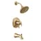 Delta Kayra Monitor 17 Series Tub & Shower Trim, 5.38 in, Champagne Bronze T17433-CZ - alternate 2