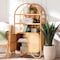 Bali & Pari Noreen Peacock Fan Natural Rattan Storage Cabinet 262-14420-ZORO - alternate 5