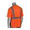 Pip ANSI Type R Class 2 Short Sleeve T-Shirt with 50+ UPF Sun Protection and Black Bottom Front 312-1250B-OR/2X - alternate 2