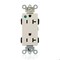 Leviton Straight Blade Receptacle, 5-20R, 20 A, 125V AC, Flush Mount, Self-Grounded M1636-HGT - alternate 1