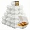 Eco Harmony Products Clamshell Hinged Food Storage Container, MFPP, Center Slide, 5.7" x 4.8", 250PK 804594 - alternate 1