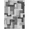Homeroots 8' X 10' Silver Ivory And Charcoal Geometric Washable Indoor Outdoor Area Rug 613244 - alternate 3