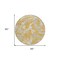 Homeroots 8' Gold Gray And Ivory Round Abstract Washable Indoor Outdoor Area Rug 600086 - alternate 3