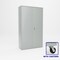 Pucel Heavy Duty Storage Cabinet with Casters, 48 in W x 90 in H x 19 in D, Gray HDSC-4884-19-4C - alternate 1