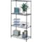 Safco Starter Unit, 4 Shelves/Posts, 1000 lb, 48"x18"x72", Black SAF5291BL - alternate 2