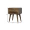 Homeroots 22" Natural Solid Wood Two Drawer Nightstand 722567 - alternate 2