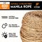 Xpose Safety Manila Rope, 1/4 Inch 600ft 3-Strand Natural Fiber Cordage for Crafts & Outdoor Use, 2PK MR14-600-2-X-S - alternate 2