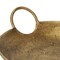 Homeroots 10in Gold Cast Iron Handmade Round Trinket Tray With Handles 634802 - alternate 3