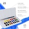 Daler-Rowney Aquafine Watercolor Paint Half Pan Travel Set, Assorted Colors, 24-Piece Set D131900102 - alternate 5